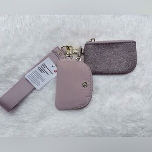 Lululemon Pink Coin Pouch Set